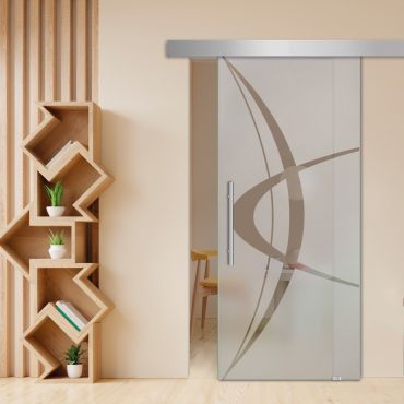 Sliding Glass Barn Door SGD-0451