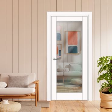 Clear 1 Lite Interior Door with Glass Insert 1LID-1392