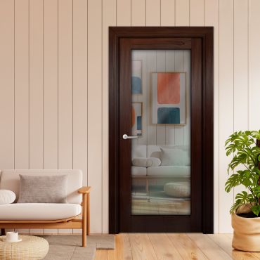 Clear 1 Lite Interior Door with Glass Insert 1LID-1392