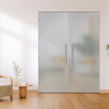 Full Private Frosted Glass Door - Swing, Hinged and Pivot