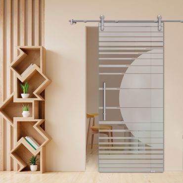 Sliding Glass Barn Door SGD-0436