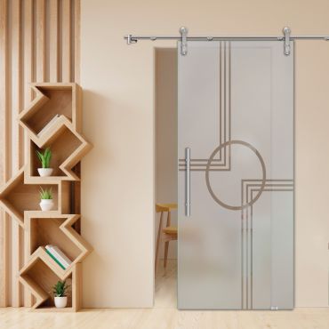 Sliding Glass Barn Door SGD-0441