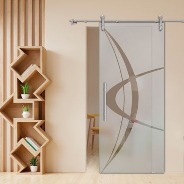 Sliding Glass Barn Door SGD-0451