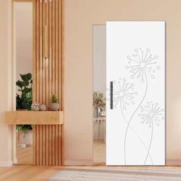 Flush Sliding Barn Door With Hidden / Invisible Hardware GI-1185