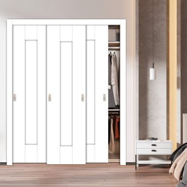 Handmade Shaker Style Bypass Sliding Closet Door HSCD3-1892