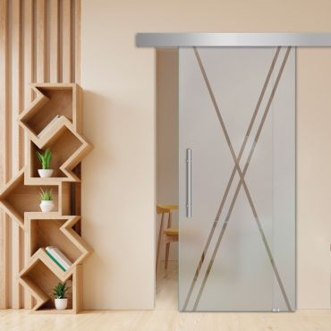 Sliding Glass Barn Door SGD-0412