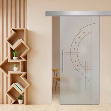 Sliding Glass Barn Door SGD-0427