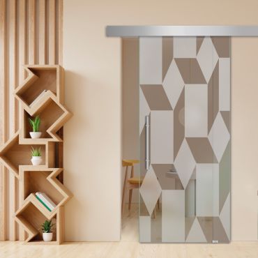 Sliding Glass Barn Door SGD-0418