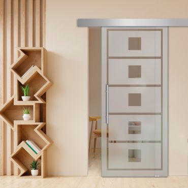 Sliding Glass Barn Door SGD-0437