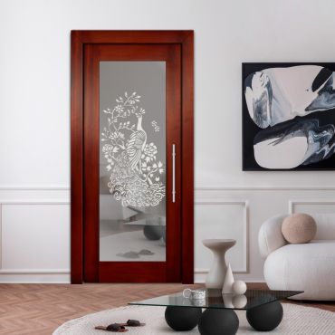 Self Closing Pivot Wooden Mirror Door PWMD-0232
