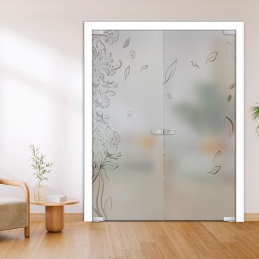 Double Glass Door - Swing, Hinged and Pivot-GI11485