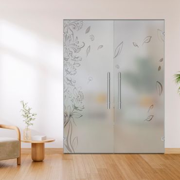 Double Glass Door - Swing, Hinged and Pivot-GI11485