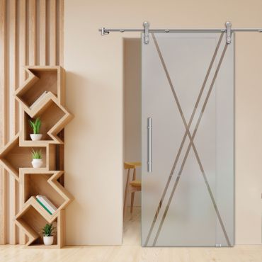 Sliding Glass Barn Door SGD-0412