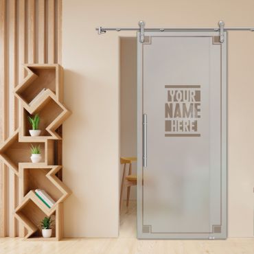 Sliding Glass Barn Door SGD-0487