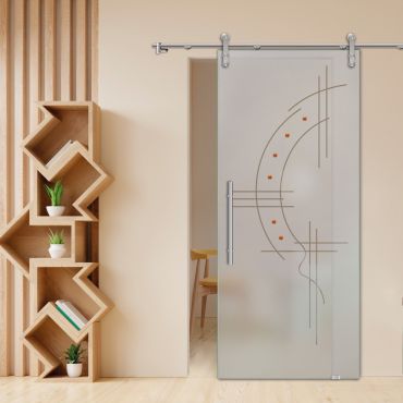 Sliding Glass Barn Door SGD-0427