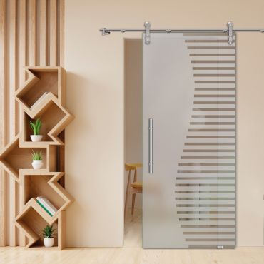 Sliding Glass Barn Door SGD-0452