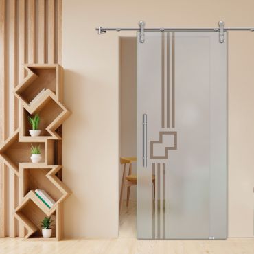 Sliding Glass Barn Door SGD-0462