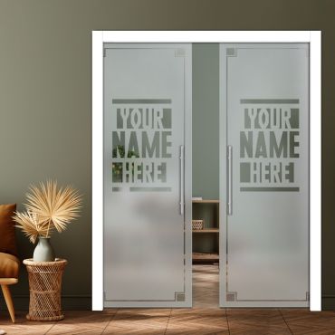 Double Pocket Sliding Glass Door with Frosted Design PSGD-0907