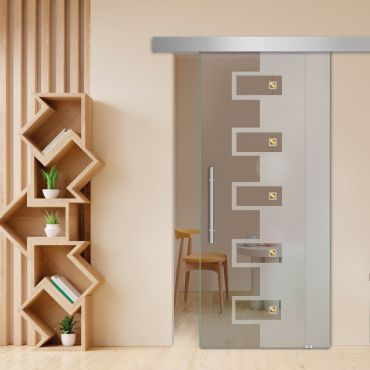 Sliding Glass Barn Door SGD-0423