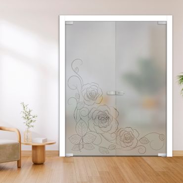 Double Glass Door - Swing, Hinged and Pivot-GI11486