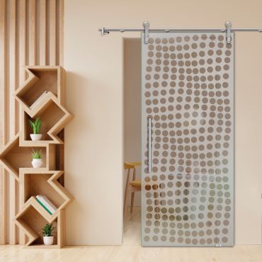 Sliding Glass Barn Door SGD-0463