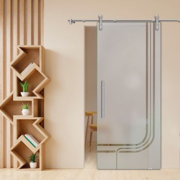 Sliding Glass Barn Door SGD-0414