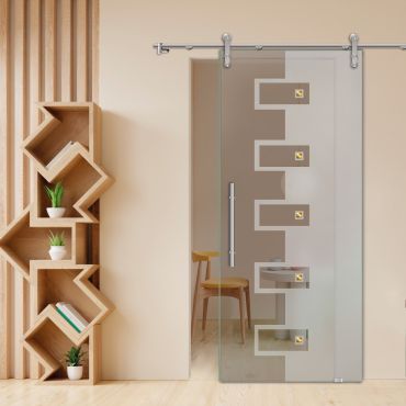 Sliding Glass Barn Door SGD-0423