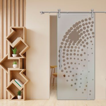 Sliding Glass Barn Door SGD-0433