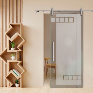 Sliding Glass Barn Door SGD-0438