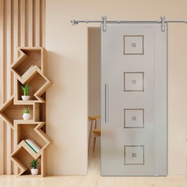 Sliding Glass Barn Door SGD-0443