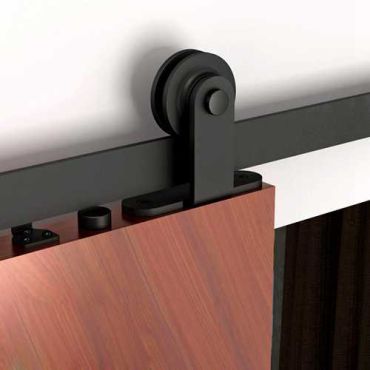 Durable Carbon Steel Wood Barn Door Sliding Kit SH-CA-0139