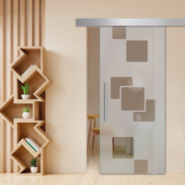 Sliding Glass Barn Door SGD-0404