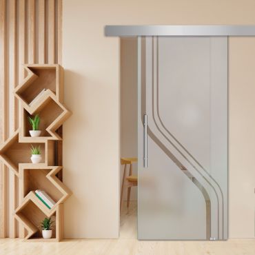 Sliding Glass Barn Door SGD-0415