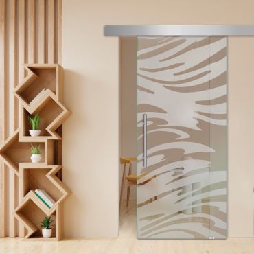 Sliding Glass Barn Door SGD-0474