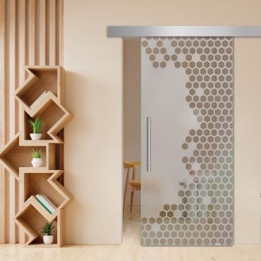 Sliding Glass Barn Door SGD-0434