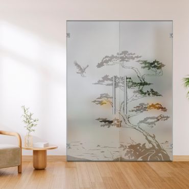 Double Glass Door - Swing, Hinged and Pivot-GI11487