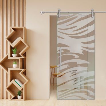 Sliding Glass Barn Door SGD-0474