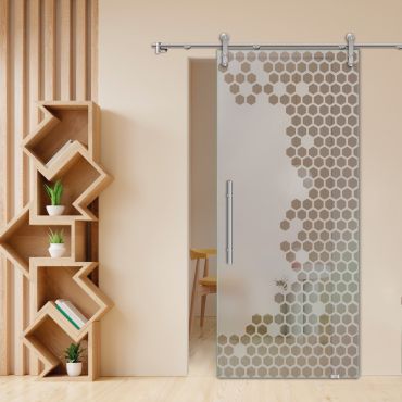 Sliding Glass Barn Door SGD-0434