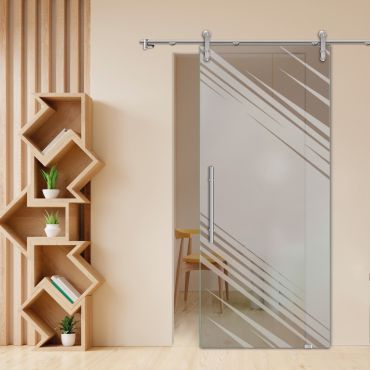 Sliding Glass Barn Door SGD-0454