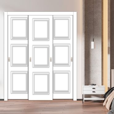 Handmade Shaker Style Bypass Sliding Closet Door HSCD3-1894