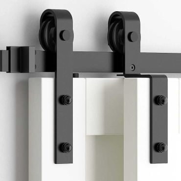 Sliding Bypass Door Kit (Double Track Black)