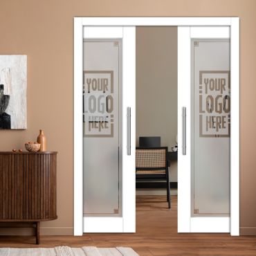 Double Pocket Sliding Wooden Door (With Your Logo) PWD-1874
