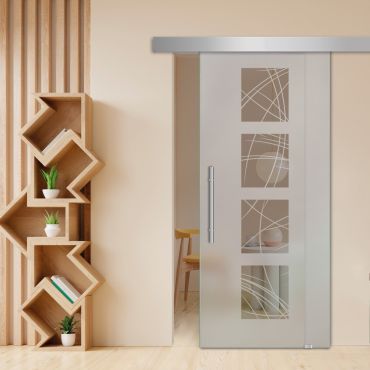 Sliding Glass Barn Door SGD-0465