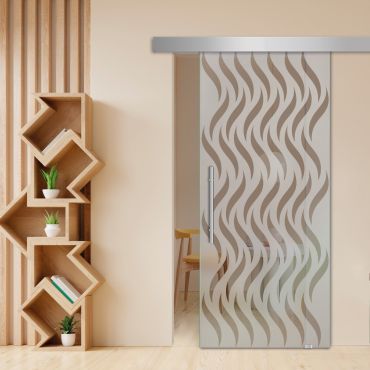 Sliding Glass Barn Door SGD-0435