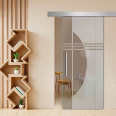 Sliding Glass Barn Door SGD-0440