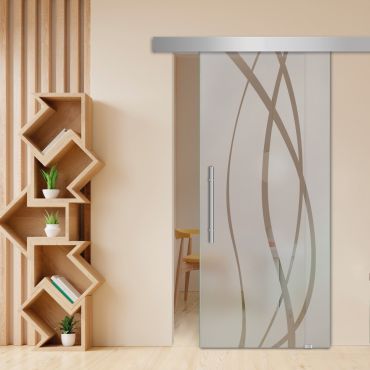 Sliding Glass Barn Door SGD-0455