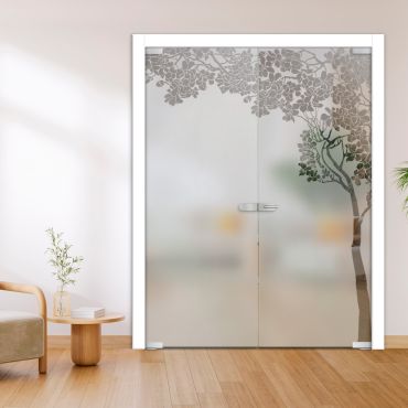 Double Glass Door - Swing, Hinged and Pivot-GI11488