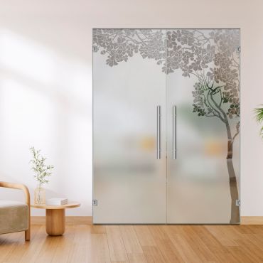 Double Glass Door - Swing, Hinged and Pivot-GI11488