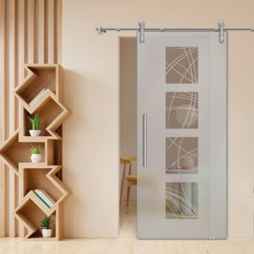 Sliding Glass Barn Door SGD-0465