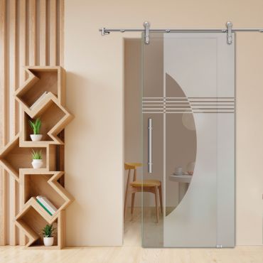 Sliding Glass Barn Door SGD-0440